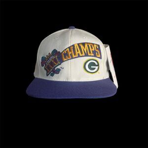 Vtg Green Bay Packers Hat Cap Snap Back Super Bowl XXXI Champs Sports Specialtie